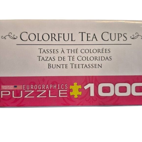 Eurographics Colorful Tea Cups 1000 pc Jigsaw Puzzle - Picture 6 of 8